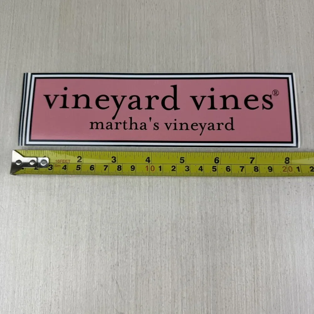 New Vineyard Vines Martha’s Vineyard Sticker Decal 8.25” X 2.25” Lot Of 3